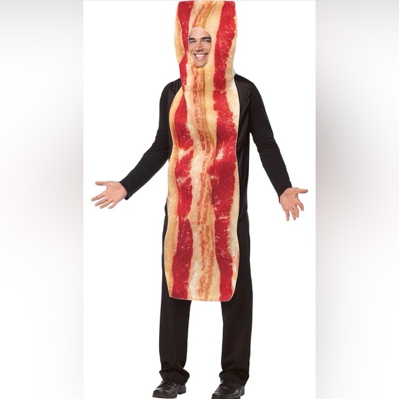 Rasta Imposta Bacon Strip Costume, Brown, One Size - Picture 1 of 10